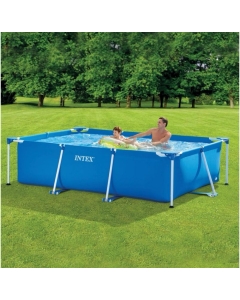 INTEX Piscine Hors-Sol METAL FRAME JUNIOR Rectangulaire 2.6 m x 1.6 m x 0.65 m / Référence : #28271NP